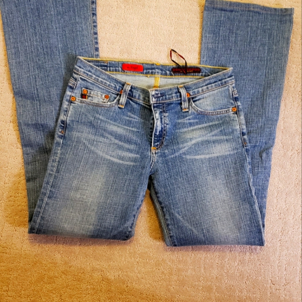 AG angel low rise  bootcut jeans , 27